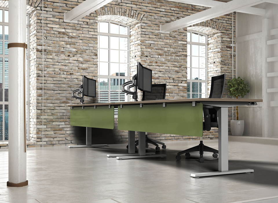 Workspace Modesty Panels | Custom Desk Modesty Panels | Desk Privacy