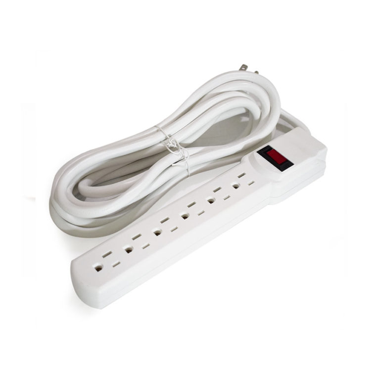 6Outlet White Power Strip Workstation Dividers Acoustic Partitions