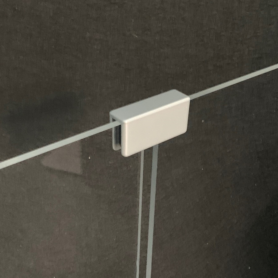 Straight Acrylic Panel Connectors Workstation Dividers Acoustic