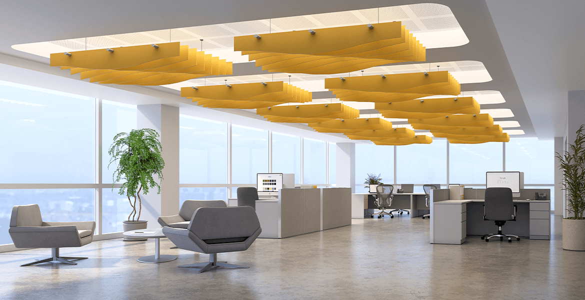 How Our Acoustic Sound Baffles Tame Office Noise - Texas MedClinic Careers